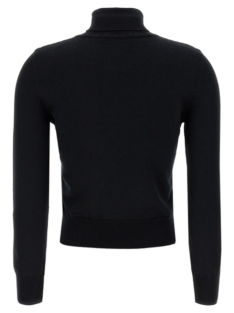 ANTONINO VALENTI Black Merino Wool Cardigan