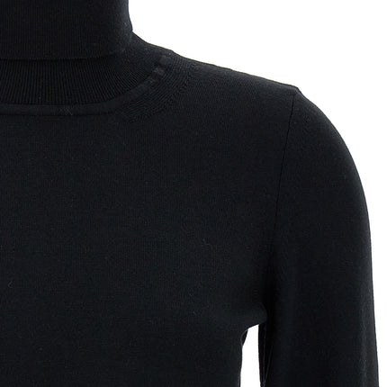 ANTONINO VALENTI Black Merino Wool Cardigan