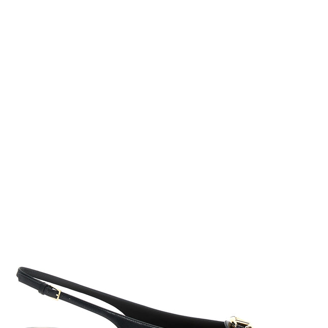 Valentino Garavani Black Calfskin Ballet Flats