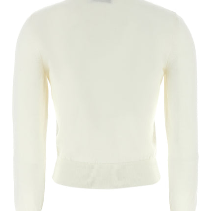 ANTONINO VALENTI White Merino Wool Cardigan