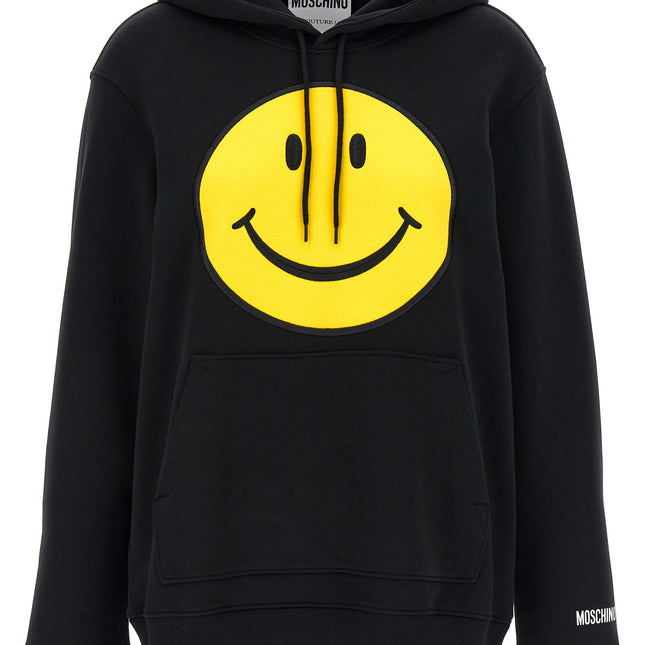 Moschino Black Cotton Hoodie