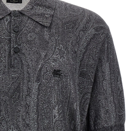 Etro Multicolor Silk Polo Shirt