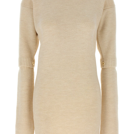 Lemaire White Acetate Short Dress