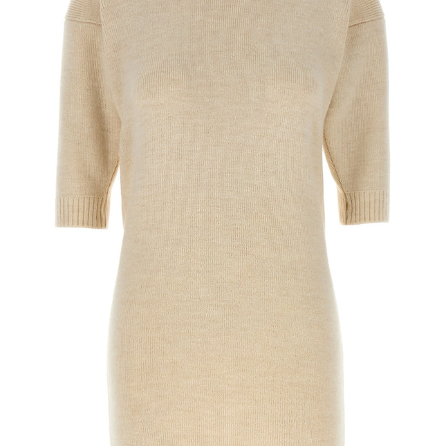 Lemaire White Acetate Short Dress