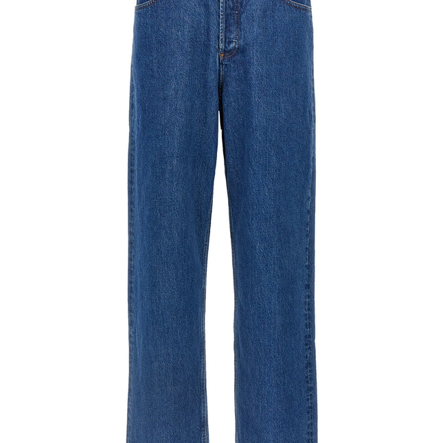 A.P.C. Blue Cotton Straight-Leg Jeans