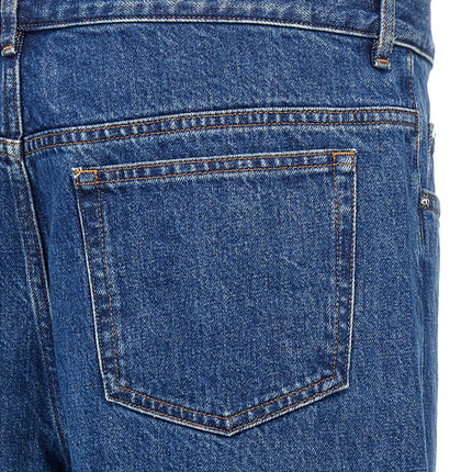 A.P.C. Blue Cotton Straight-Leg Jeans