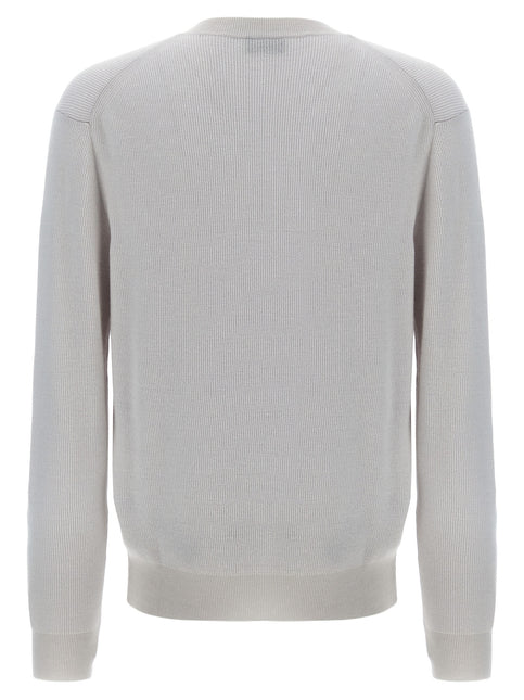 Brioni White Cashmere Cardigan
