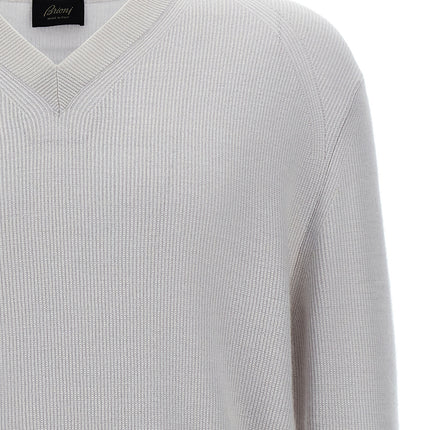 Brioni White Cashmere Cardigan