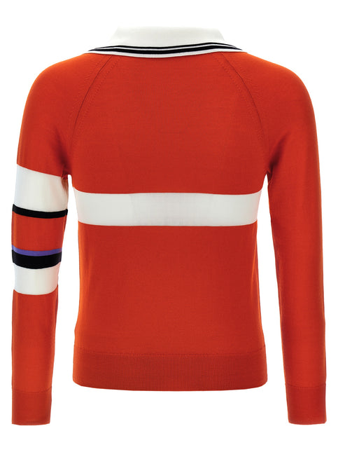 WALES BONNER Multicolor Wool Cardigan