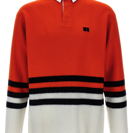 WALES BONNER Multicolor Wool Polo Shirt
