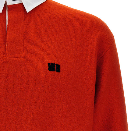 WALES BONNER Multicolor Wool Polo Shirt