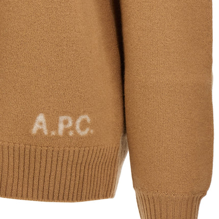 A.P.C. Beige Virgin Wool Cardigan