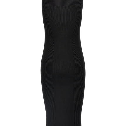 Alexander McQueen Black Viscose Midi Dress