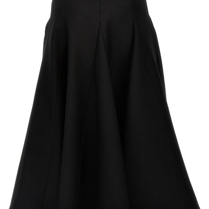 Valentino Garavani Black Virgin Wool Mini Skirt