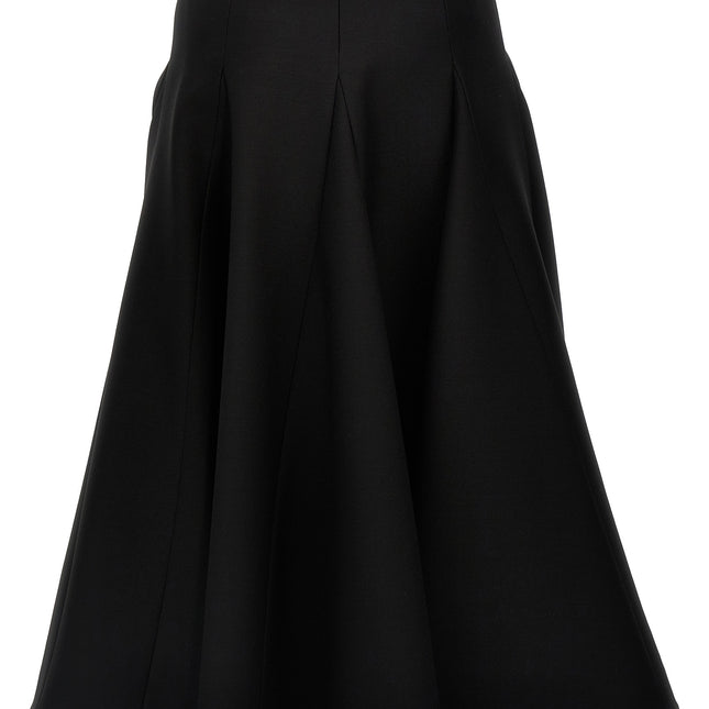 Valentino Garavani Black Virgin Wool Mini Skirt