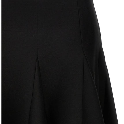 Valentino Garavani Black Virgin Wool Mini Skirt