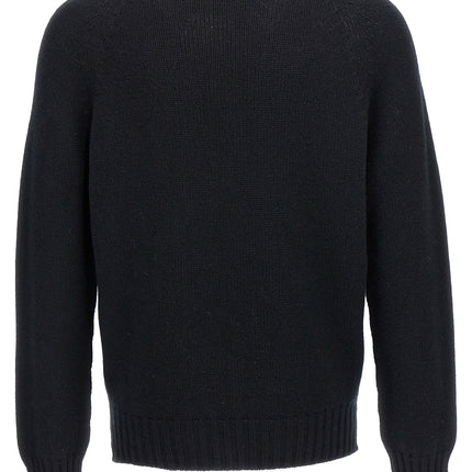MA'RY'YA Black Wool Cardigan