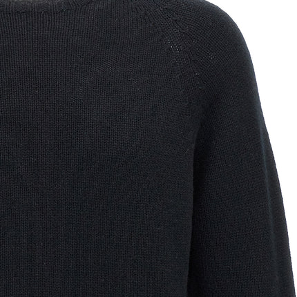MA'RY'YA Black Wool Cardigan