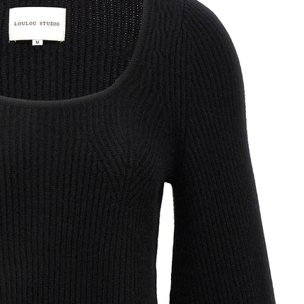 Loulou De Saison Black Cashmere Cardigan