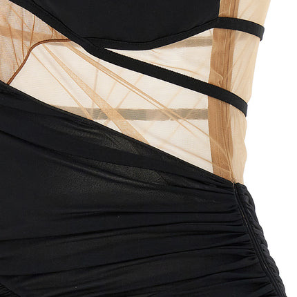 Nensi Dojaka Black Viscose Short Dress