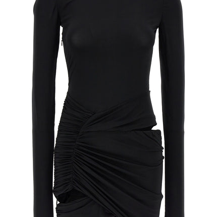 Nensi Dojaka Black Viscose Mini Skirt