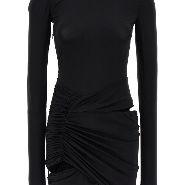 Nensi Dojaka Black Viscose Mini Skirt