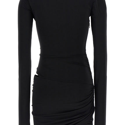 Nensi Dojaka Black Viscose Mini Skirt