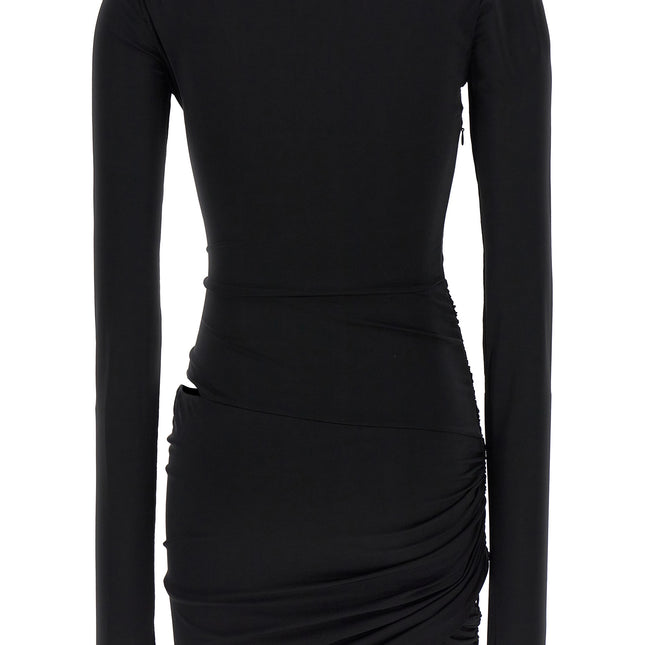 Nensi Dojaka Black Viscose Mini Skirt