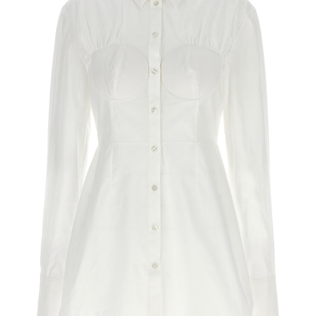 Nensi Dojaka White Cotton Blouse