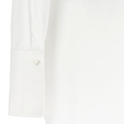 Nensi Dojaka White Cotton Blouse
