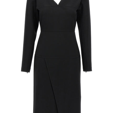 Fendi Black Viscose Midi Dress