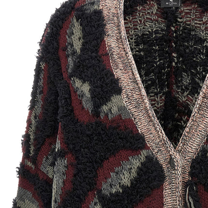Etro Multicolor Wool Cardigan