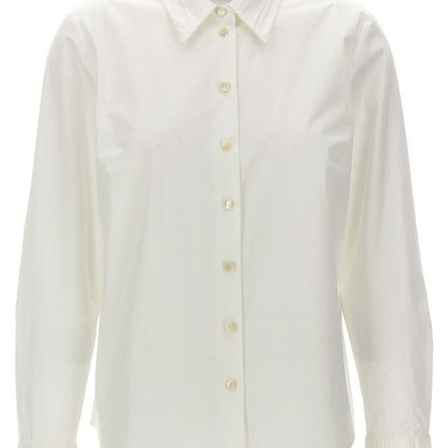Tory Burch White Cotton Blouse
