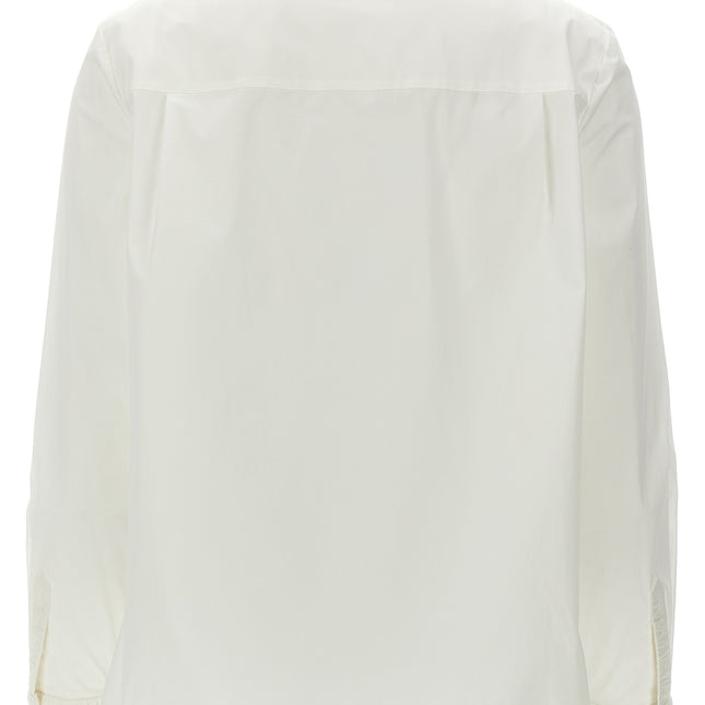 Tory Burch White Cotton Blouse