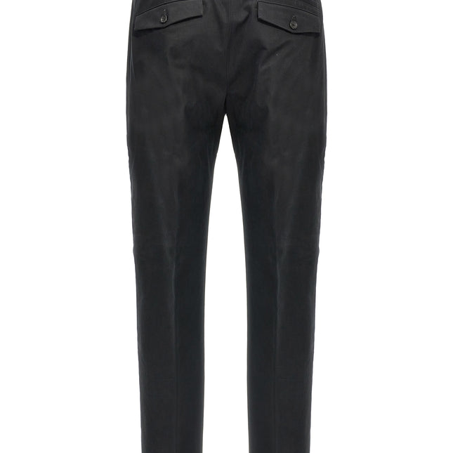 Department 5 Black Cotton Casual Pants