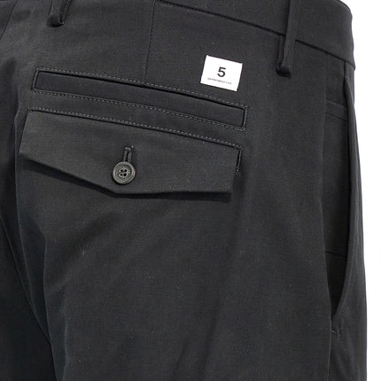Department 5 Black Cotton Casual Pants