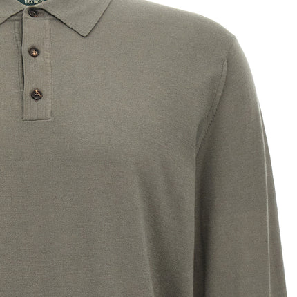 ZANONE Gray Virgin Wool Polo Shirt