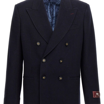Etro Blue Cashmere Blazer