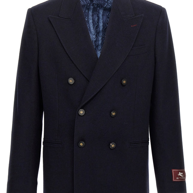 Etro Blue Cashmere Blazer