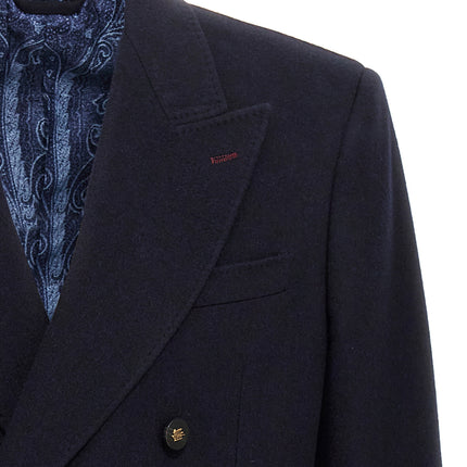 Etro Blue Cashmere Blazer