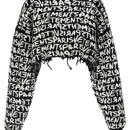 Vetements Bicolor Merino Wool Cardigan