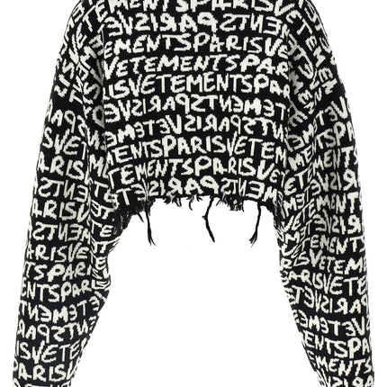 Vetements Bicolor Merino Wool Cardigan