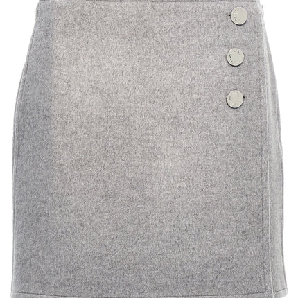 Tory Burch Gray Wool Long Skirt