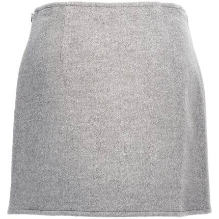 Tory Burch Gray Wool Long Skirt