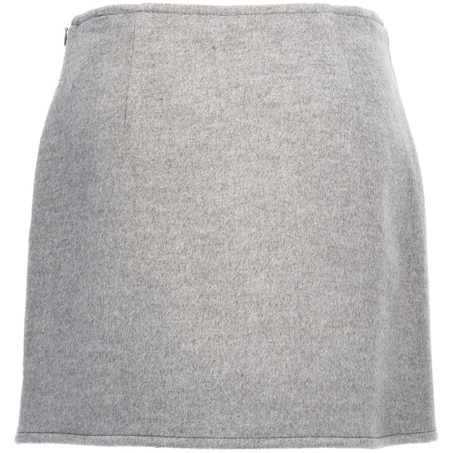 Tory Burch Gray Wool Long Skirt
