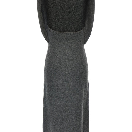 Courrèges Gray Wool Midi Dress