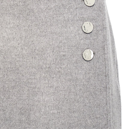 Tory Burch Gray Wool Long Skirt