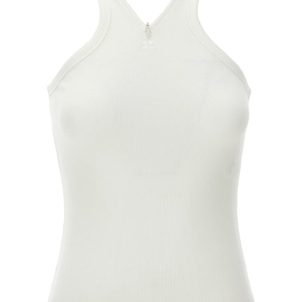 Courrèges White Cotton Tank Tops