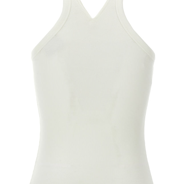 Courrèges White Cotton Tank Tops