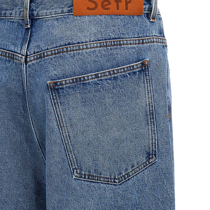 SÉFR Blue Cotton Jeans Denim